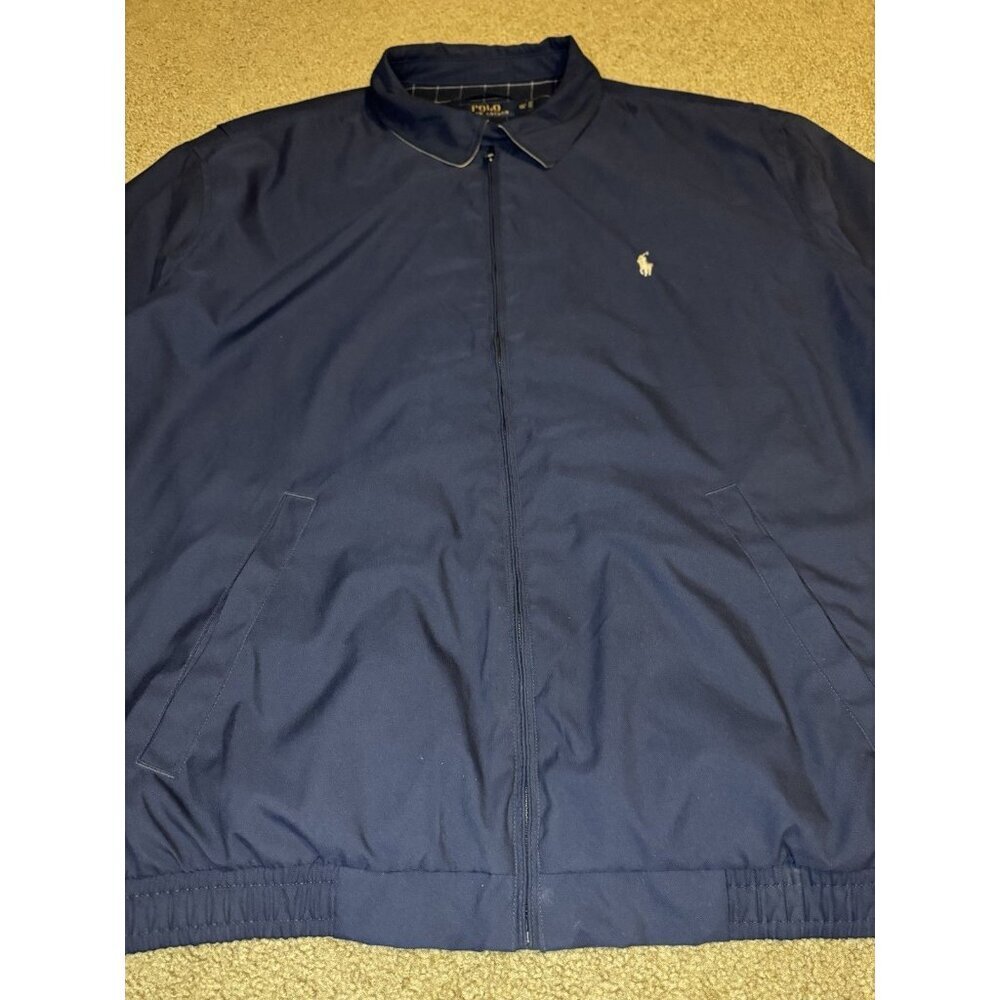POLO RAPPH LAUREN Mens Blue Bi Swing Navy Jacket Windbreaker Lined Full Zip 3XLT - Picture 8 of 12